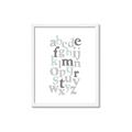 Picture of Mint Alphabet III _GroupedProduct_Rectangle_Portrait_Mini_ _GroupedProduct_Rectangle_Portrait_Framed_Matted_
