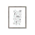 Picture of Mint Alphabet III _GroupedProduct_Rectangle_Portrait_Mini_ _GroupedProduct_Rectangle_Portrait_Framed_Matted_