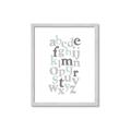 Picture of Mint Alphabet III _GroupedProduct_Rectangle_Portrait_Mini_ _GroupedProduct_Rectangle_Portrait_Framed_Matted_