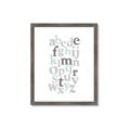 Picture of Mint Alphabet III _GroupedProduct_Rectangle_Portrait_Mini_ _GroupedProduct_Rectangle_Portrait_Framed_Matted_