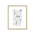Picture of Mint Alphabet III _GroupedProduct_Rectangle_Portrait_Mini_ _GroupedProduct_Rectangle_Portrait_Framed_Matted_
