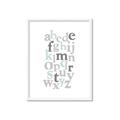 Picture of Mint Alphabet III _GroupedProduct_Rectangle_Portrait_Mini_ _GroupedProduct_Rectangle_Portrait_Framed_Matted_