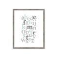 Picture of Mint Alphabet III _GroupedProduct_Rectangle_Portrait_Mini_ _GroupedProduct_Rectangle_Portrait_Framed_Matted_