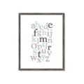 Picture of Mint Alphabet III _GroupedProduct_Rectangle_Portrait_Mini_ _GroupedProduct_Rectangle_Portrait_Framed_Matted_