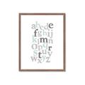 Picture of Mint Alphabet III _GroupedProduct_Rectangle_Portrait_Mini_ _GroupedProduct_Rectangle_Portrait_Framed_Matted_