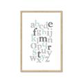 Picture of Mint Alphabet III _GroupedProduct_Rectangle_Portrait_Mini_ _GroupedProduct_Rectangle_Portrait_Framed_Matted_