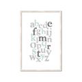 Picture of Mint Alphabet III _GroupedProduct_Rectangle_Portrait_Mini_ _GroupedProduct_Rectangle_Portrait_Framed_Matted_