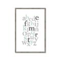Picture of Mint Alphabet III _GroupedProduct_Rectangle_Portrait_Mini_ _GroupedProduct_Rectangle_Portrait_Framed_Matted_