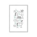 Picture of Mint Alphabet III _GroupedProduct_Rectangle_Portrait_Mini_ _GroupedProduct_Rectangle_Portrait_Framed_Matted_