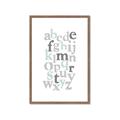 Picture of Mint Alphabet III _GroupedProduct_Rectangle_Portrait_Mini_ _GroupedProduct_Rectangle_Portrait_Framed_Matted_