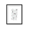 Picture of Mint Alphabet III _GroupedProduct_Rectangle_Portrait_Mini_ _GroupedProduct_Rectangle_Portrait_Framed_Matted_