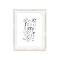 Picture of Mint Alphabet III _GroupedProduct_Rectangle_Portrait_Mini_ _GroupedProduct_Rectangle_Portrait_Framed_Matted_