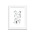 Picture of Mint Alphabet III _GroupedProduct_Rectangle_Portrait_Mini_ _GroupedProduct_Rectangle_Portrait_Framed_Matted_