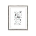 Picture of Mint Alphabet III _GroupedProduct_Rectangle_Portrait_Mini_ _GroupedProduct_Rectangle_Portrait_Framed_Matted_