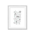Picture of Mint Alphabet III _GroupedProduct_Rectangle_Portrait_Mini_ _GroupedProduct_Rectangle_Portrait_Framed_Matted_