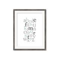 Picture of Mint Alphabet III _GroupedProduct_Rectangle_Portrait_Mini_ _GroupedProduct_Rectangle_Portrait_Framed_Matted_