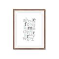 Picture of Mint Alphabet III _GroupedProduct_Rectangle_Portrait_Mini_ _GroupedProduct_Rectangle_Portrait_Framed_Matted_