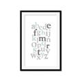 Picture of Mint Alphabet III _GroupedProduct_Rectangle_Portrait_Mini_ _GroupedProduct_Rectangle_Portrait_Framed_Matted_
