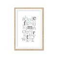 Picture of Mint Alphabet III _GroupedProduct_Rectangle_Portrait_Mini_ _GroupedProduct_Rectangle_Portrait_Framed_Matted_