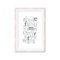 Picture of Mint Alphabet III _GroupedProduct_Rectangle_Portrait_Mini_ _GroupedProduct_Rectangle_Portrait_Framed_Matted_