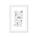 Picture of Mint Alphabet III _GroupedProduct_Rectangle_Portrait_Mini_ _GroupedProduct_Rectangle_Portrait_Framed_Matted_