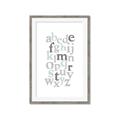 Picture of Mint Alphabet III _GroupedProduct_Rectangle_Portrait_Mini_ _GroupedProduct_Rectangle_Portrait_Framed_Matted_