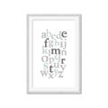 Picture of Mint Alphabet III _GroupedProduct_Rectangle_Portrait_Mini_ _GroupedProduct_Rectangle_Portrait_Framed_Matted_