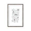 Picture of Mint Alphabet III _GroupedProduct_Rectangle_Portrait_Mini_ _GroupedProduct_Rectangle_Portrait_Framed_Matted_