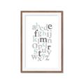 Picture of Mint Alphabet III _GroupedProduct_Rectangle_Portrait_Mini_ _GroupedProduct_Rectangle_Portrait_Framed_Matted_