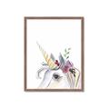 Picture of Flower Unicorn _GroupedProduct_Rectangle_Portrait_Mini_ _GroupedProduct_Rectangle_Portrait_Framed_Matted_