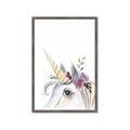 Picture of Flower Unicorn _GroupedProduct_Rectangle_Portrait_Mini_ _GroupedProduct_Rectangle_Portrait_Framed_Matted_