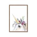 Picture of Flower Unicorn _GroupedProduct_Rectangle_Portrait_Mini_ _GroupedProduct_Rectangle_Portrait_Framed_Matted_