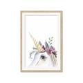 Picture of Flower Unicorn _GroupedProduct_Rectangle_Portrait_Mini_ _GroupedProduct_Rectangle_Portrait_Framed_Matted_