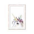 Picture of Flower Unicorn _GroupedProduct_Rectangle_Portrait_Mini_ _GroupedProduct_Rectangle_Portrait_Framed_Matted_
