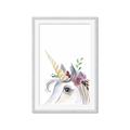 Picture of Flower Unicorn _GroupedProduct_Rectangle_Portrait_Mini_ _GroupedProduct_Rectangle_Portrait_Framed_Matted_