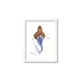Picture of Brunette Mermaid _GroupedProduct_Rectangle_Portrait_Mini_ _GroupedProduct_Rectangle_Portrait_Framed_Matted_