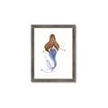 Picture of Brunette Mermaid _GroupedProduct_Rectangle_Portrait_Mini_ _GroupedProduct_Rectangle_Portrait_Framed_Matted_