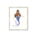 Picture of Brunette Mermaid _GroupedProduct_Rectangle_Portrait_Mini_ _GroupedProduct_Rectangle_Portrait_Framed_Matted_