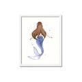 Picture of Brunette Mermaid _GroupedProduct_Rectangle_Portrait_Mini_ _GroupedProduct_Rectangle_Portrait_Framed_Matted_
