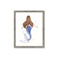 Picture of Brunette Mermaid _GroupedProduct_Rectangle_Portrait_Mini_ _GroupedProduct_Rectangle_Portrait_Framed_Matted_
