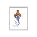 Picture of Brunette Mermaid _GroupedProduct_Rectangle_Portrait_Mini_ _GroupedProduct_Rectangle_Portrait_Framed_Matted_