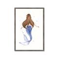 Picture of Brunette Mermaid _GroupedProduct_Rectangle_Portrait_Mini_ _GroupedProduct_Rectangle_Portrait_Framed_Matted_