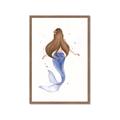 Picture of Brunette Mermaid _GroupedProduct_Rectangle_Portrait_Mini_ _GroupedProduct_Rectangle_Portrait_Framed_Matted_
