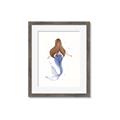 Picture of Brunette Mermaid _GroupedProduct_Rectangle_Portrait_Mini_ _GroupedProduct_Rectangle_Portrait_Framed_Matted_