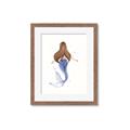 Picture of Brunette Mermaid _GroupedProduct_Rectangle_Portrait_Mini_ _GroupedProduct_Rectangle_Portrait_Framed_Matted_