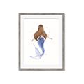 Picture of Brunette Mermaid _GroupedProduct_Rectangle_Portrait_Mini_ _GroupedProduct_Rectangle_Portrait_Framed_Matted_