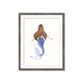 Picture of Brunette Mermaid _GroupedProduct_Rectangle_Portrait_Mini_ _GroupedProduct_Rectangle_Portrait_Framed_Matted_