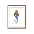 Picture of Brunette Mermaid _GroupedProduct_Rectangle_Portrait_Mini_ _GroupedProduct_Rectangle_Portrait_Framed_Matted_