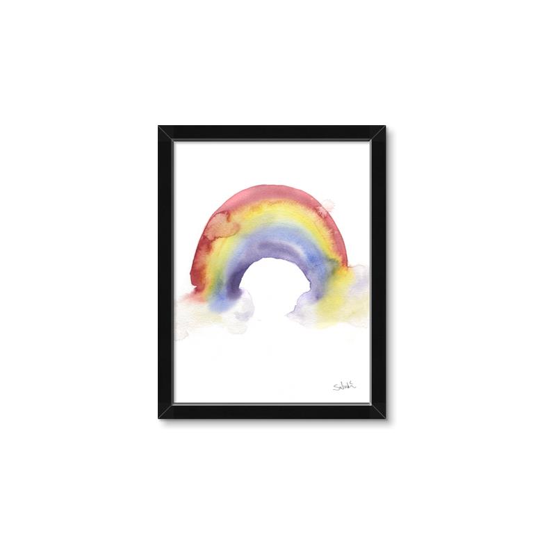 Picture of Watercolor Rainbow _GroupedProduct_Rectangle_Portrait_Mini_ _GroupedProduct_Rectangle_Portrait_Framed_Matted_