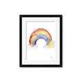 Picture of Watercolor Rainbow _GroupedProduct_Rectangle_Portrait_Mini_ _GroupedProduct_Rectangle_Portrait_Framed_Matted_